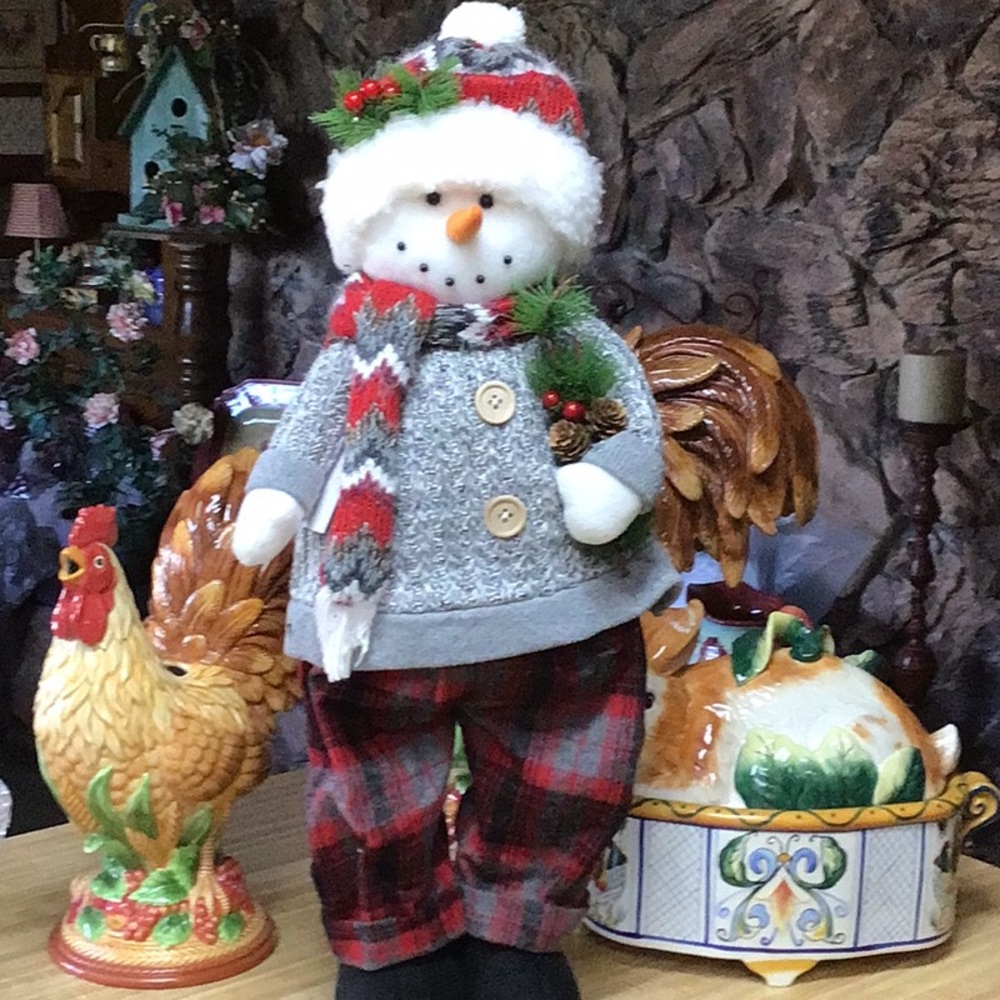 SNOWMAN New Standing 25”❤️Cabin❤️FarmHouse❤️Christmas❤️Holiday Decor❤️